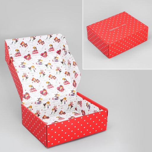 Коробка подарочная складная, упаковка, «Любовь», 27×21×9 см