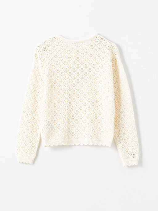 Bisiklet Yaka K?z ?ocuk Triko Kazak - Waikiki фото 2