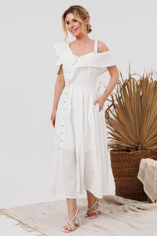 Платье AMORI 9854 молоко  фото 5