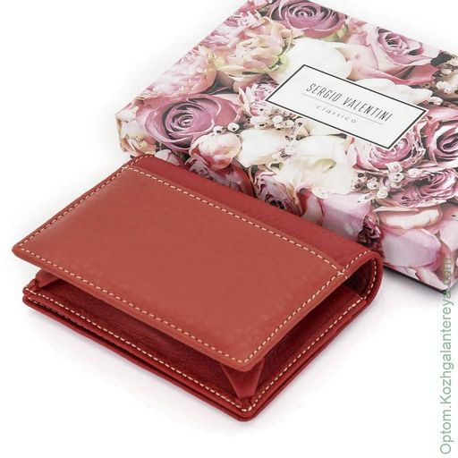 Женская кожаная визитница Sergio Valentini СВ 8101-491/2  фото 3