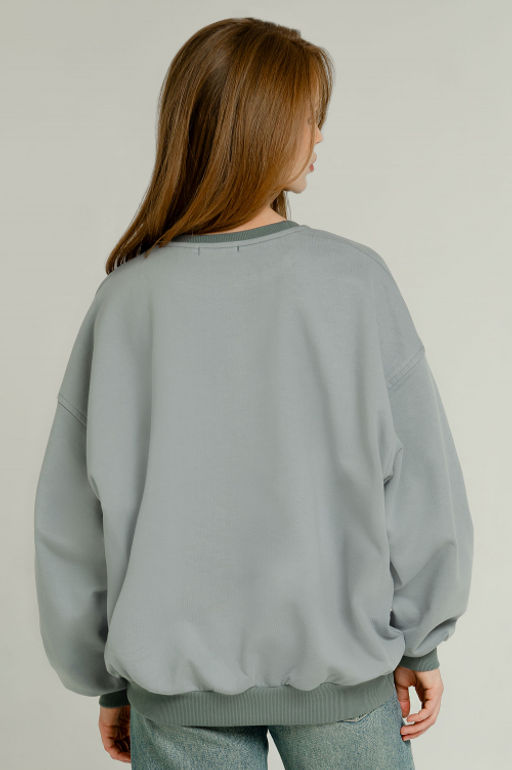 Арт. 15133 Свитшот женский оверсайз 46-52 (4 шт) Цвет:серый - Калинка фото 15