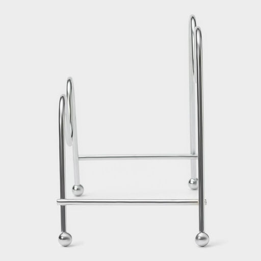 Подставка для крышек Доляна, 18×10×14 см, хром