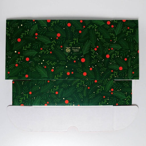 Коробка подарочная новогодняя складная «С Новым годом», 30.5×22×9.5 см