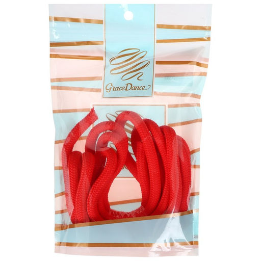 Скакалка гимнастическая Grace Dance, 3 м, цвет красный  фото 9