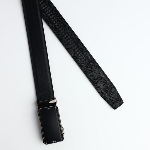 Ремень мужской, 120×3.6 см, регулируемая длина, пряжка автомат, чёрный