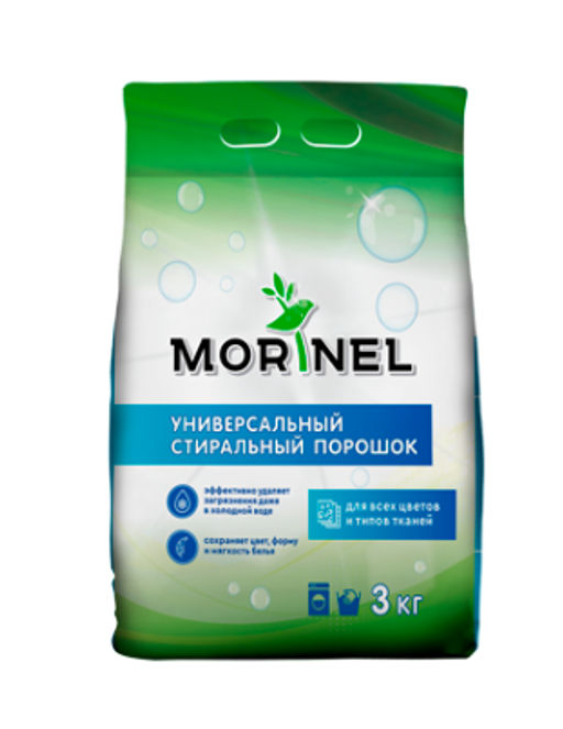 Универсальный стиральный порошок  3кг Morinel  фото 3