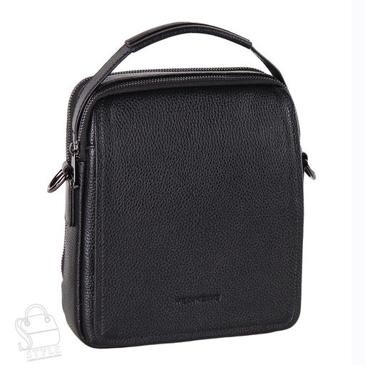 Сумка мужская кожаная 9913-2H black  Heanbag
