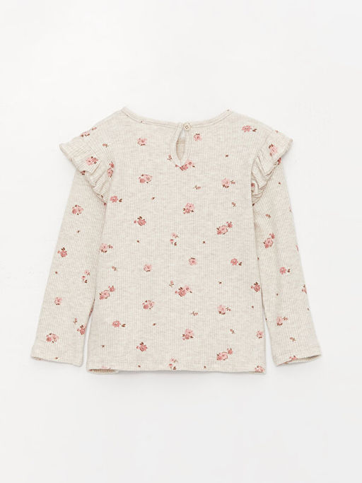 Bisiklet Yaka Uzun Kollu K?z Bebek Ti??rt ve Tayt 2li Tak?m - Waikiki фото 3