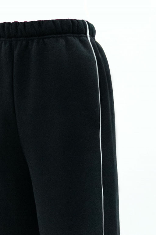 Арт. 7904 Брюки оверсайз с начесом 44-48 (3 шт) Цвет:черный