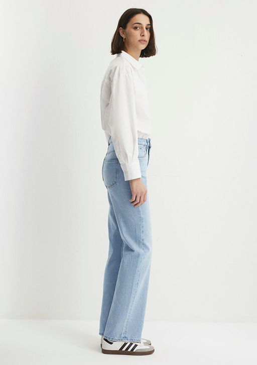 Victoria Premium Blue Ac?k Mavi Jean Pantolon  фото 7
