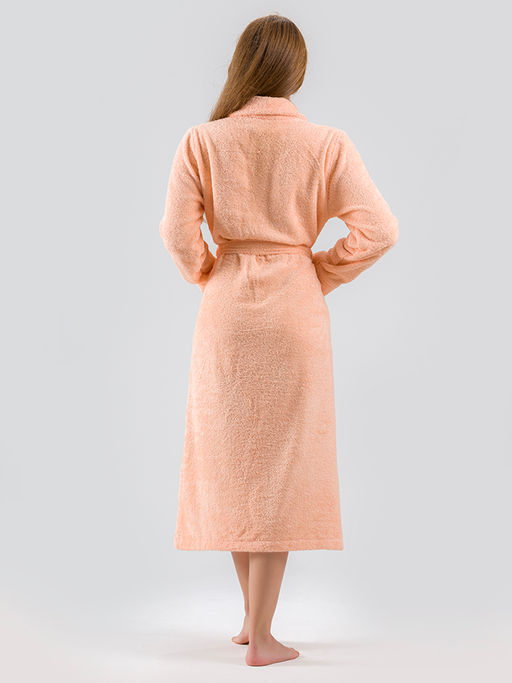 Халат махровый KARNA NORA (Абрикосовый)  фото 5