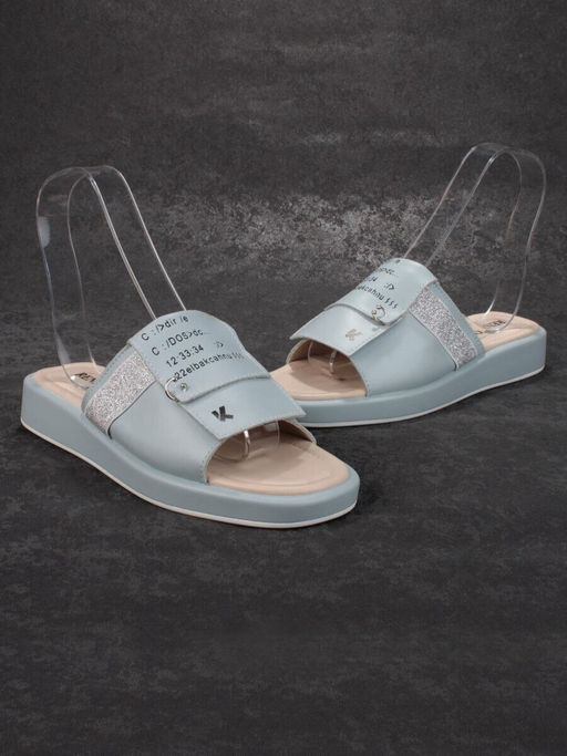 08-PED122-3 LIGHT BLUE Босоножки женские (натуральная кожа)