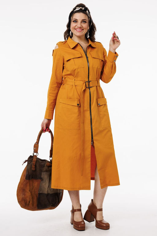 Платье ANELLI 1301 янтарный  фото 3