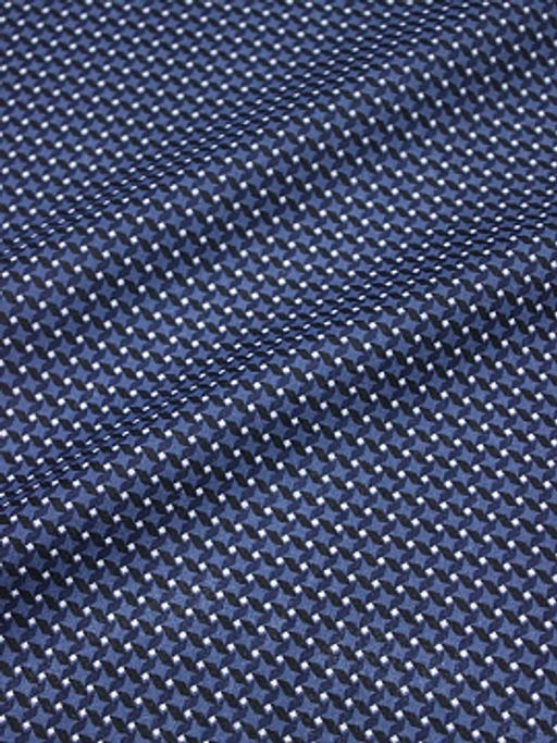 Бязь Мелкая геометрия цв.чернильно-синий, ш.1.5м, хлопок-100%, 105гр/м.кв