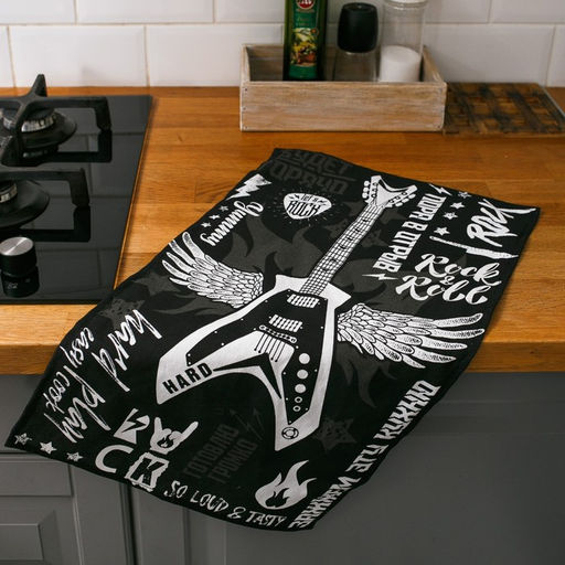 Полотенце кухонное Let's rock 35х60 см - Доляна фото 5