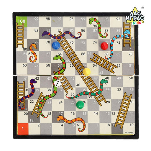 Настольная игра-бродилка Змейка, пластиковое поле - Лас играс kids фото 3