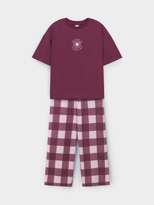 МП 1657-1/коричневый 1614 Н026.3 пижама для дев