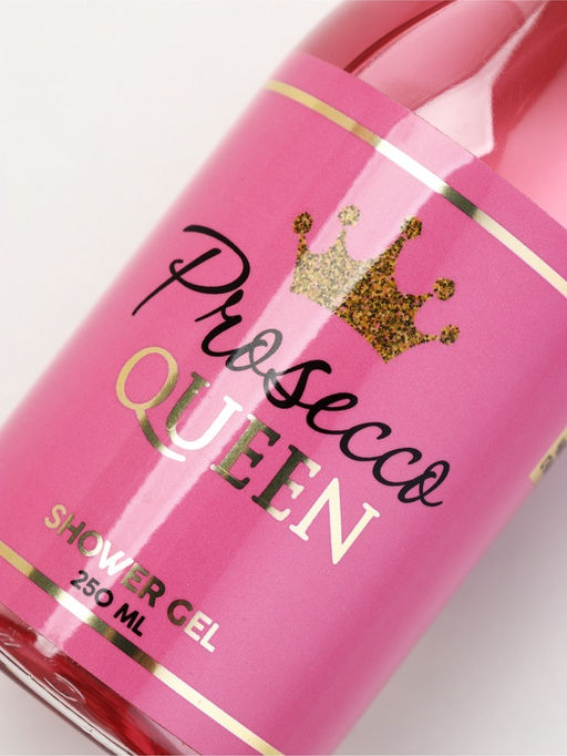 Набор Prosecco Queen, гель для душа во флаконе шампанское и бомбочка для ванны