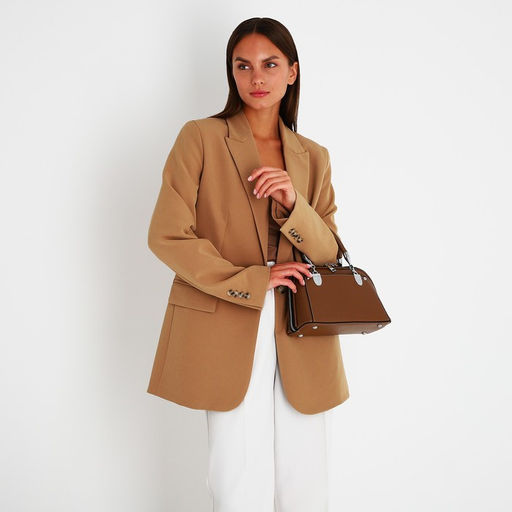 Сумка-саквояж на молнии, цвет коричневый - Simaland фото 3