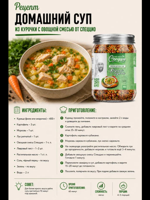 Приправа для первых блюд Вкусный супчик - Спеццио фото 4