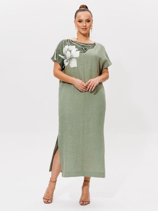 Платье Galean Style 974 хаки