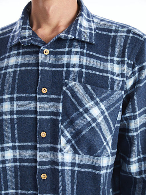 Rahat Kal?p Uzun Kollu Ekose Erkek G?mlek