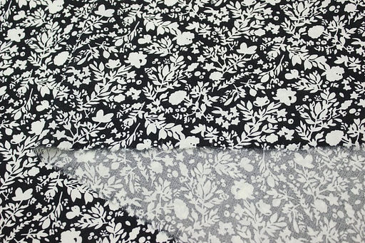 Штапель Аделис цв.черный, ш.1.45м, вискоза-100%, 95гр/м.кв - Купава фото 6