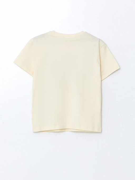 Bisiklet Yaka Yaz? Bask?l? Erkek ?ocuk Ti??rt