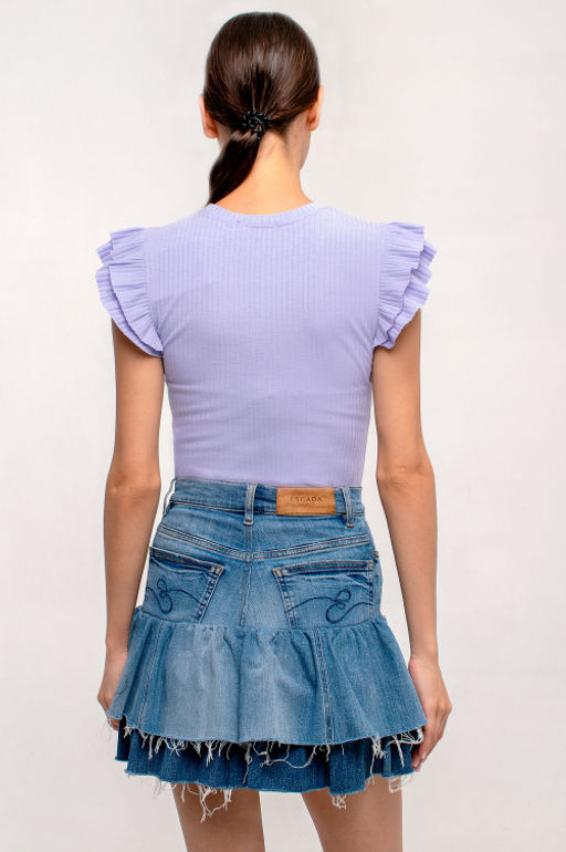 Арт. 3401/1 Футболка женская 42-50 (5 шт) Цвет:сиреневый - Калинка фото 3