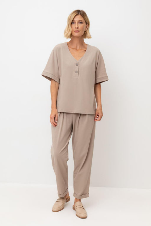 ЕВТ 4132/темно-бежевый брюки жен