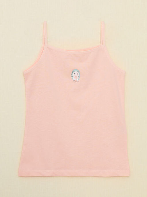 Kare Yaka Bask?l? Ask?l? K?z ?ocuk Atlet 2li - Waikiki фото 3