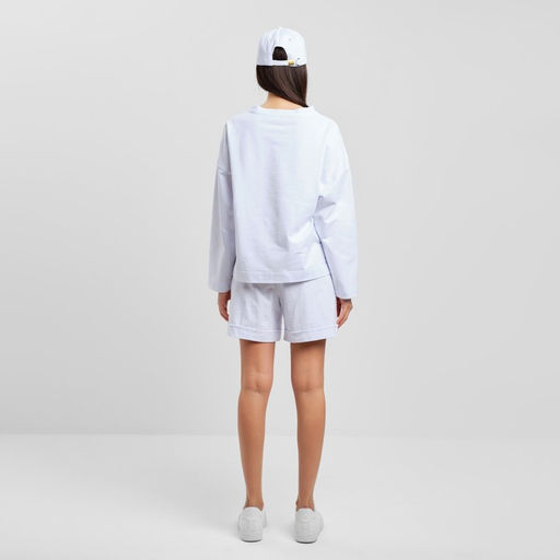 Костюм женский (толстовка, шорты) MIST, размер 40-42, белый