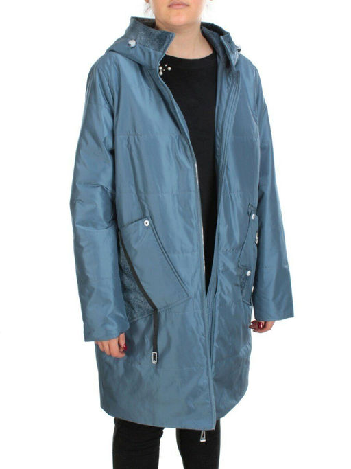 BM-15 GRAY/BLUE Куртка демисезонная женская (100 гр. синтепон) - Fashion фото 8