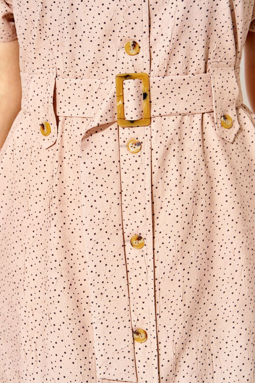 Платье Liliana 1521 кофе+горох