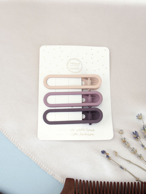 Заколка зажим для волос 3 штуки / NSAЕ-44 /уп 50/ - Галеонтрейд фото 3