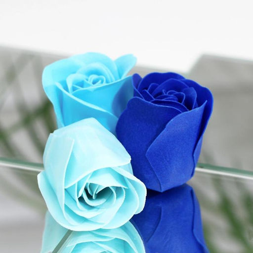 Мыльные розы, синие оттенки, набор 12 шт. - SB BEAUTY фото 4