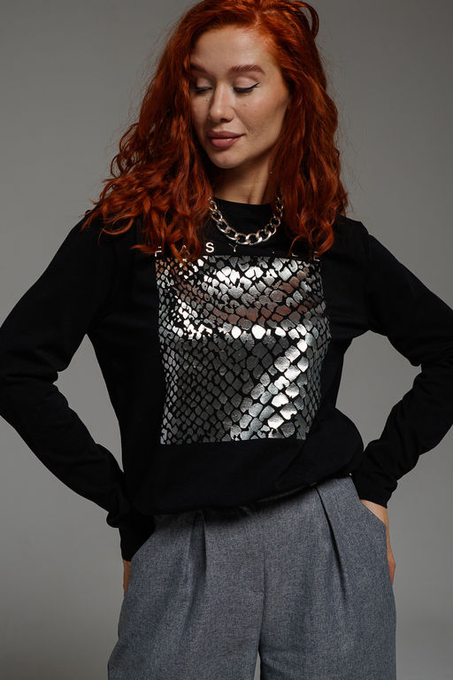 8519/1 Футболка с длинным рукавом женская