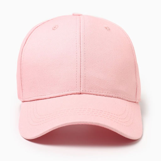 Кепка однотонная MINAKU, нежно-розовая, размер 58, хлопок 100%