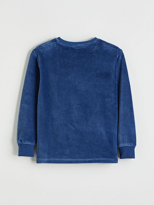 Nak??l? Kadife Erkek ?ocuk Pijama ?st