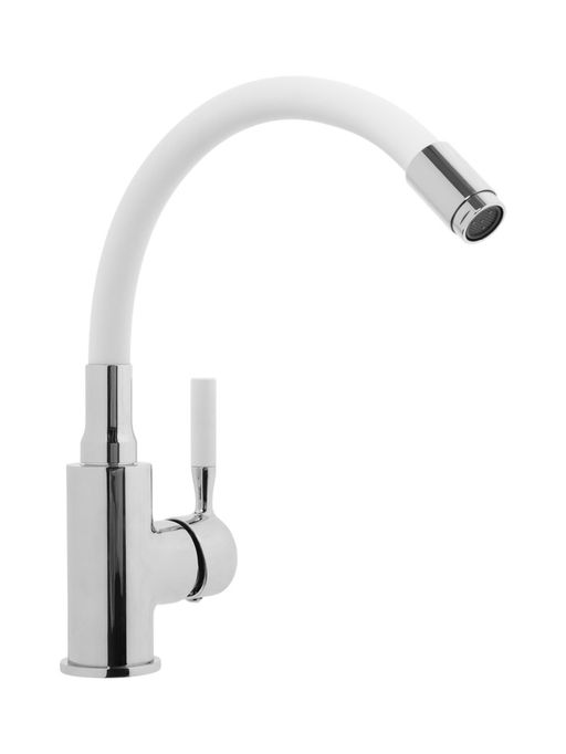 Смеситель для кухни с силиконовым изливом и гайкой, A9890G-2