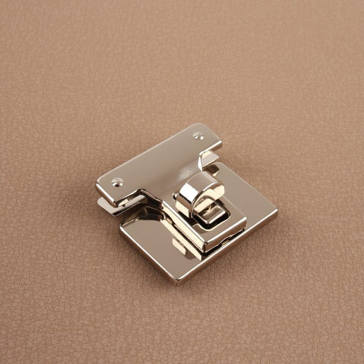 Цена за 6 шт. Застёжка для сумки, 3.3×3.3 см, цвет серебряный