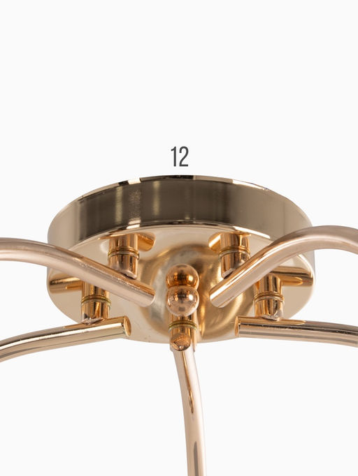 Люстра 12276/5FGD, 5×40 Вт, E27, 64×18×23 см, золото