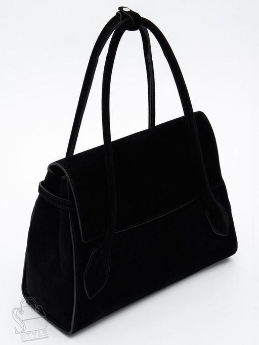 Сумка женская кожаная 2424YF black Polina&Eiterou