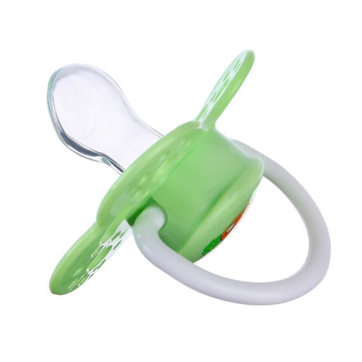 Соска - пустышка ортодонтическая, силикон, Грибочек, с колпачком, +0мес., цвет зеленый - Крошка я фото 5