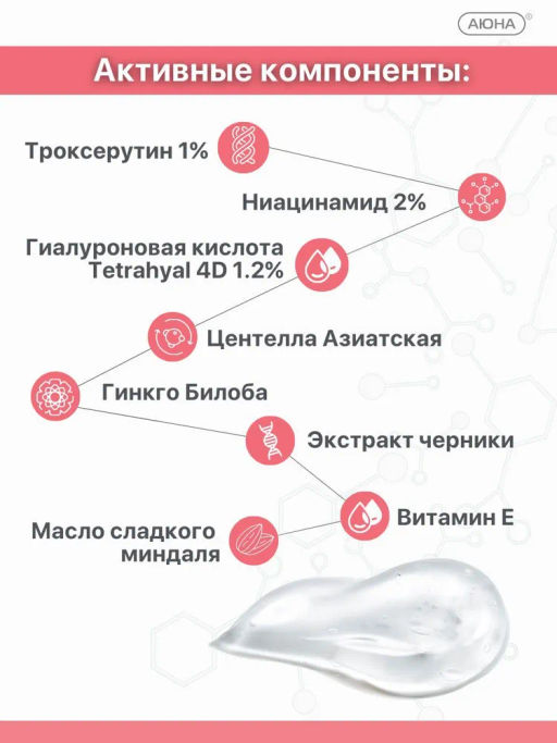 ANTICOUPEROSE PRO, сыворотка для лица с троксерутином, экстрактом черники и гиалуроновой кислотой Tetrahyal 4D - Mesomatrix фото 12