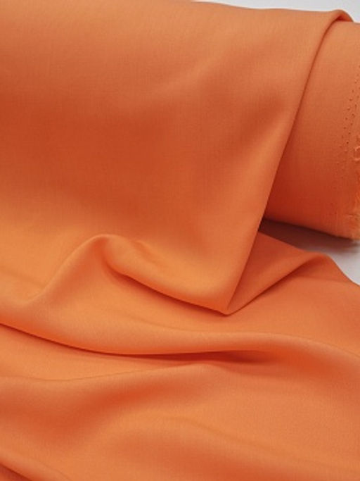 Штапель цв.Пастельно-оранжевый, ш.1.45м, вискоза-100%, 110гр/м.кв