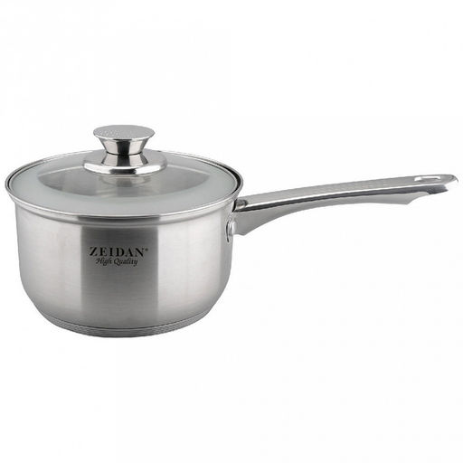 "Zeidan" Сотейник из нержавеющей стали 2,1л, д16см, 5-и степовое капсулированное дно, крышка с матовой тонировкой, внутренняя - зеркальная полировка, снаружи - матовая полировка, подарочная упаковка (Китай) Подходит для всех видов плит, включая индук