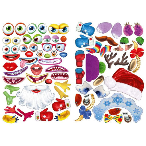 Цена за 2 шт. Сделай своего чудика «Ёлки-Палкин», новогодняя книга с наклейками