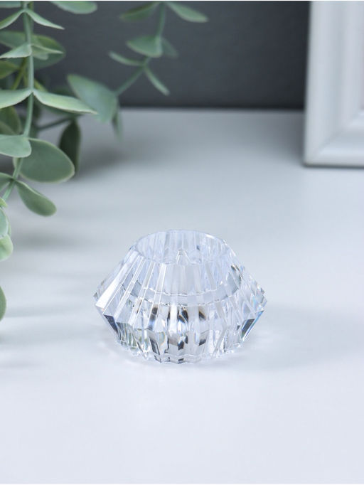 Цена за 2 шт. Светодиодная свеча LED - ночник RISALUX «В чаше», от батареек 3×LR1130, прозрачный, 6×6×4 см