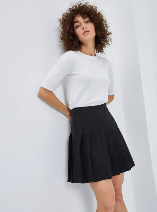 K12913 Юбка с шортиками ЧЕРНЫЙ